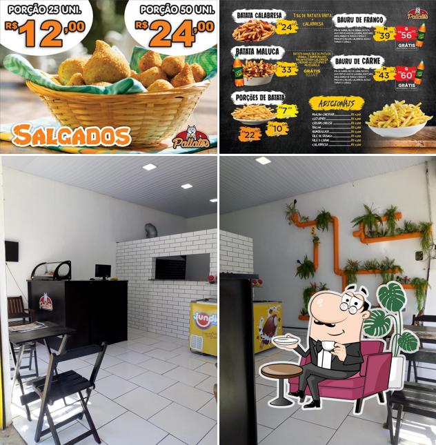 A imagem do Pallatos - Hamburgueria e Petiscaria (Delivery)’s interior e comida