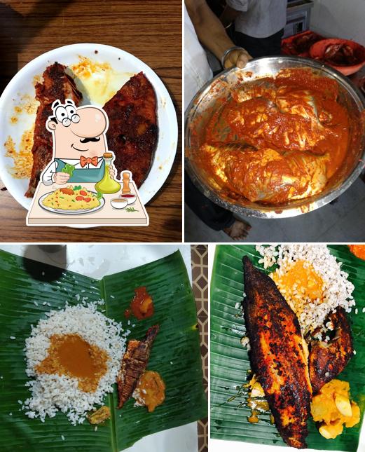 Food at Thimmappa Fish Hotel