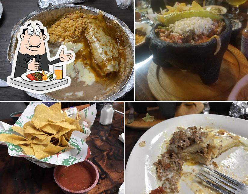 Food at Los Potros Mexican Restaurant