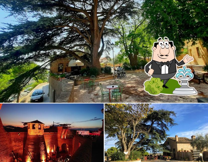 La parte esterna è una caratteristica importante di Trattoria al Giardino da Giamburesti
