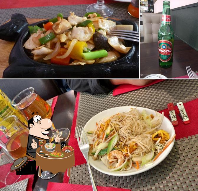 This is the image showing food and beer at 63 Ristorante Cinese 中餐馆