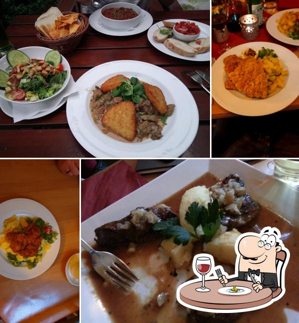 Gerichte im Prellbock das Restaurant