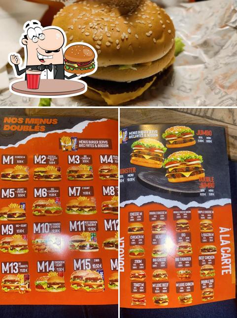 Essayez un hamburger à Big M Roanne