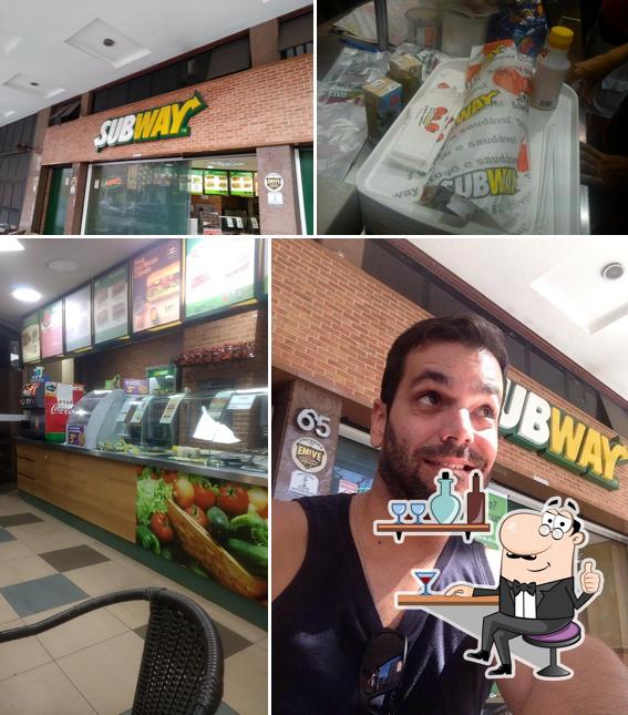 O interior do Subway - Floresta