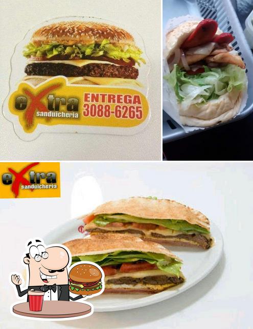 Consiga um hambúrguer no Extra Burger