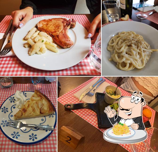 Spaghetti alla carbonara al Osteria Vigevanese