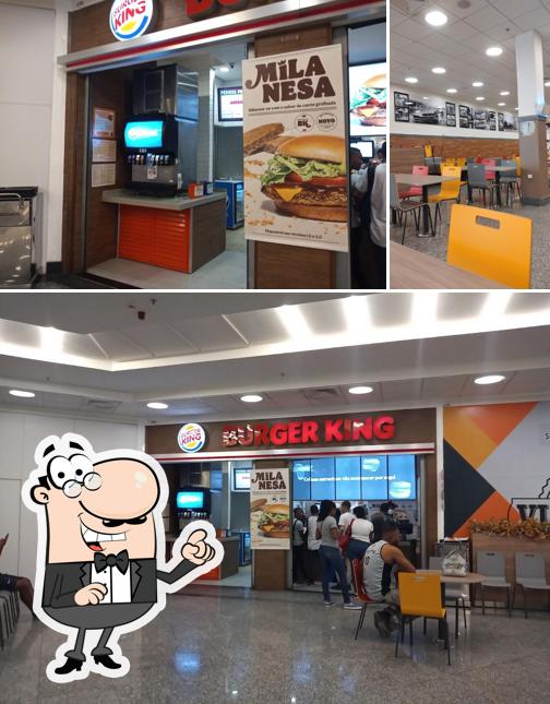 O interior do Burger King - Shopping Via Rio Pavuna