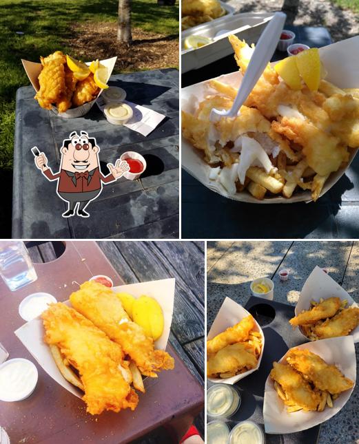 Nourriture à Pajo's Fish & Chips at Garry Point Park