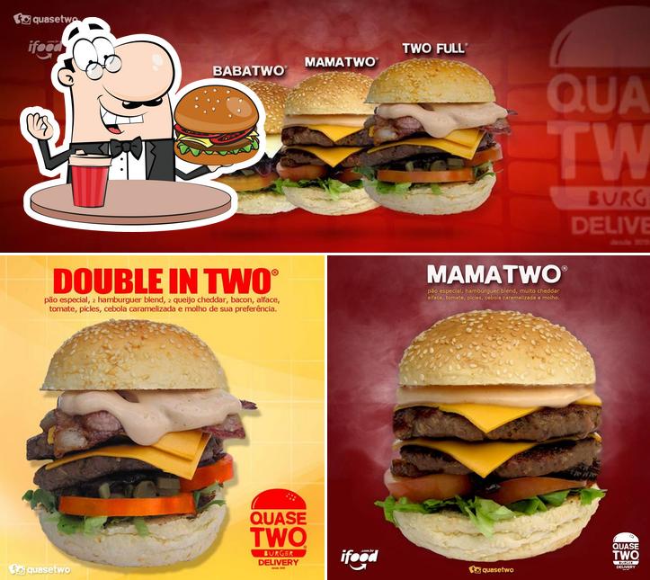 Pide una hamburguesa en Quase Two Burger