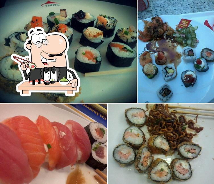 Prove diversas opções de sushi