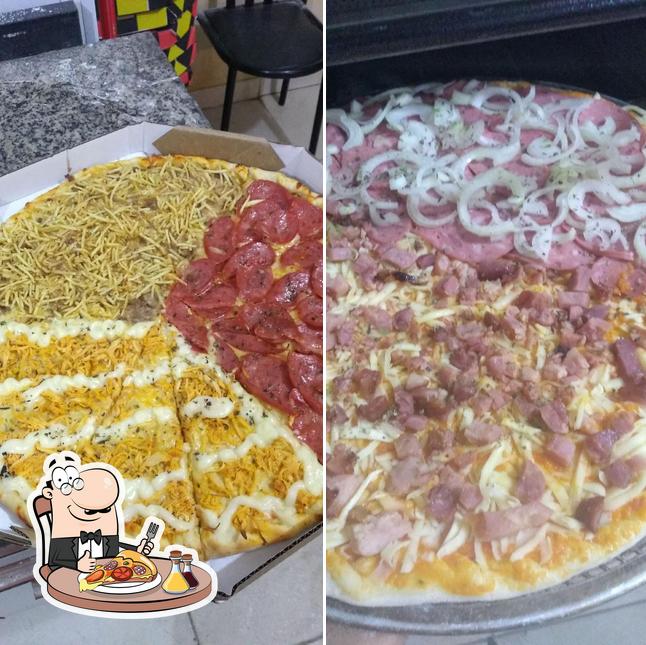 Escolha diferentes tipos de pizza