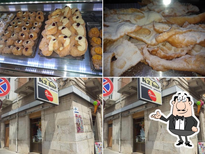 Dai un’occhiata alla foto che raffigura la interni e cibo di Bar Pasticceria K2 Il Mago delle Zeppole