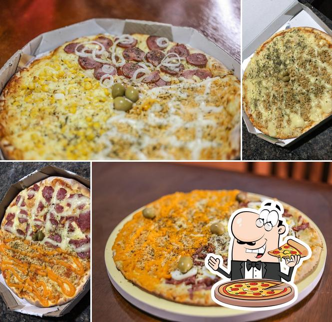 Escolha pizza no Pizzaria D'Paula