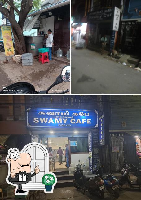 The exterior of Swamy Cafe