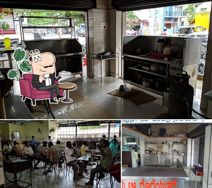 Take a seat at one of the tables at Davangere Benne Dose