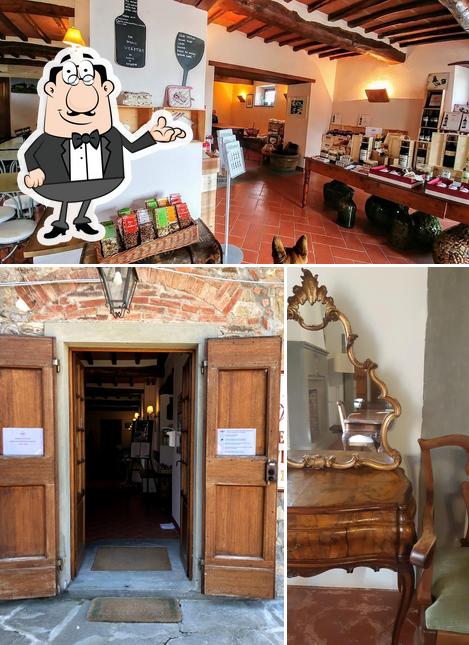 Gli interni di Vicchiomaggio - Wine Shop and Tasting Room