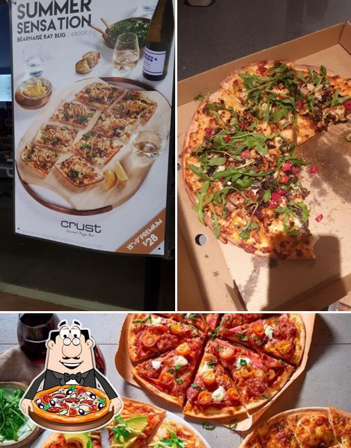 Elige una pizza en Crust Pizza Fremantle