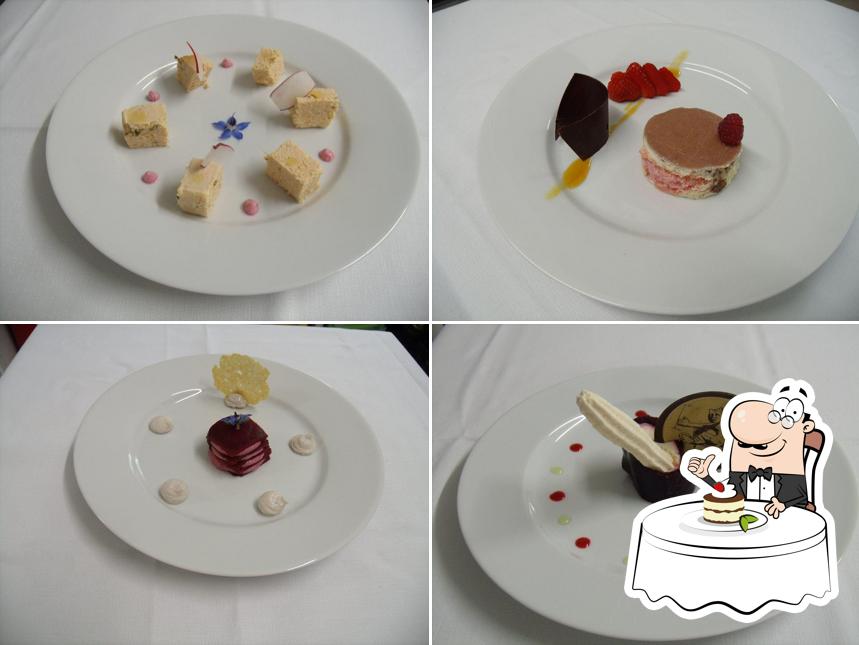 Auberge La Licorne sert une éventail de desserts