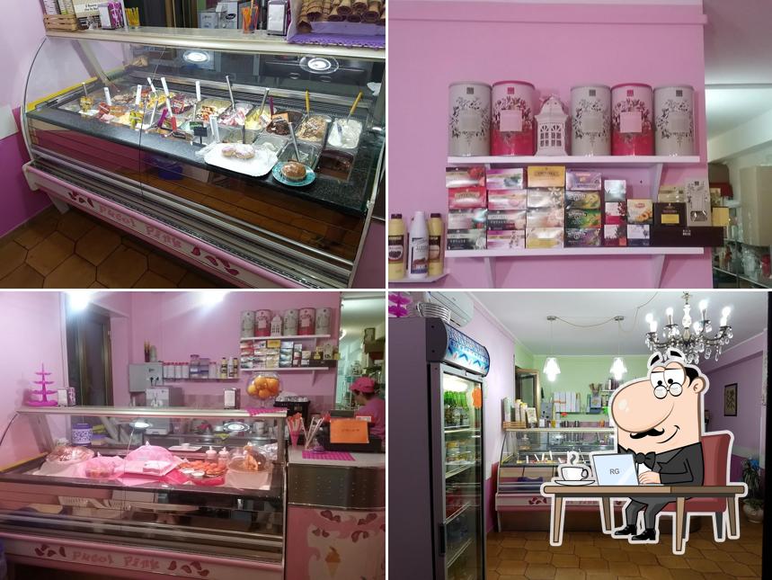 Gli interni di Gelateria Pucci Pink