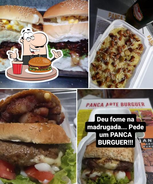 Hambúrguer em Panca Arte Burguer