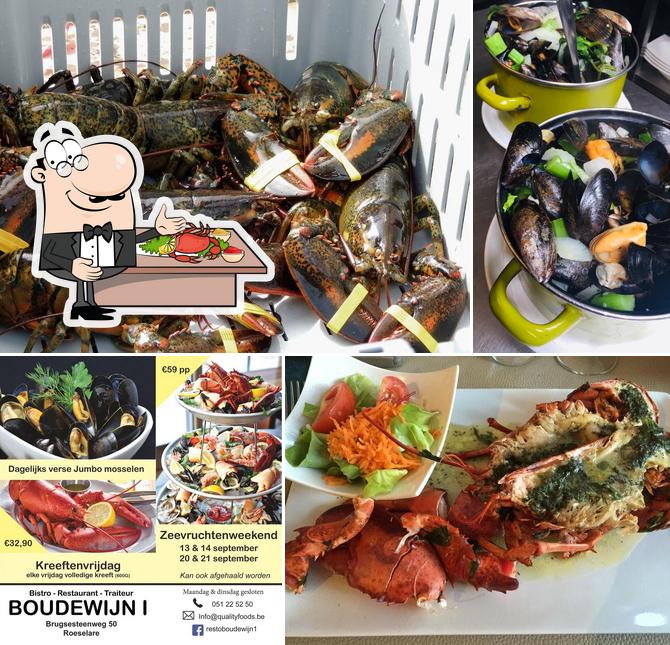 Попробуйте блюда с морепродуктами в "Restaurant Boudewijn 1"