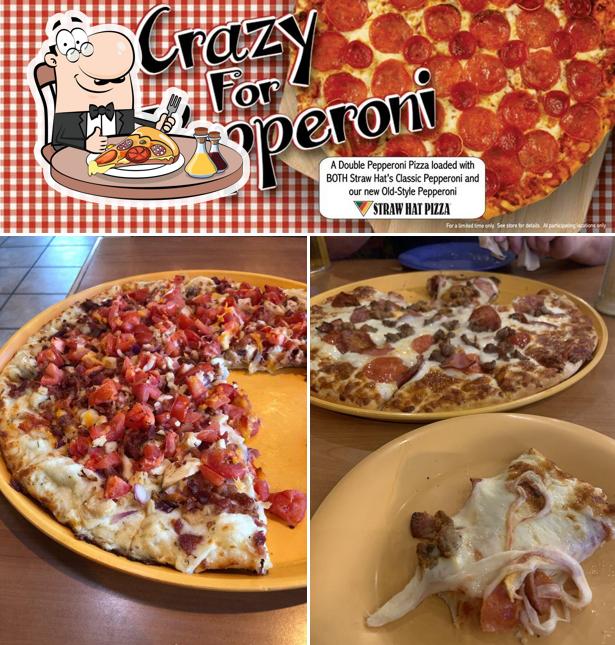 Straw Hat Pizza, 510 4th St in Williams Restaurant menu and reviews