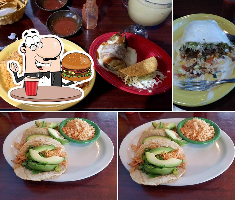 Get a burger at Agave Mexican Restaurant