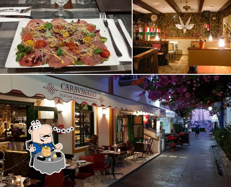 Observa las fotos que hay de comida y interior en Caravaggio Italian Restaurant & Pizza