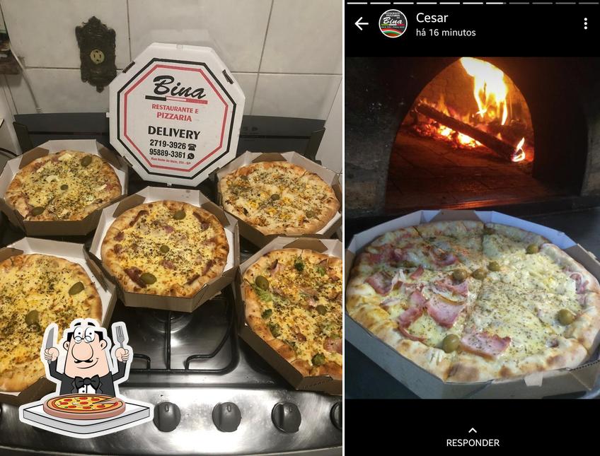 Peça diferentes variedades de pizza