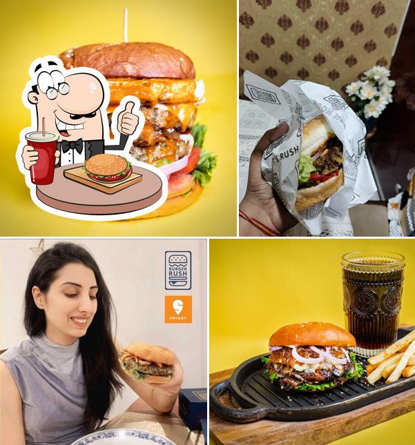 Treat yourself to a burger at Burger Rush