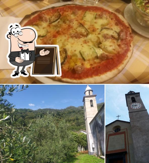La photo de la extérieur et pizza concernant Santa Lucia