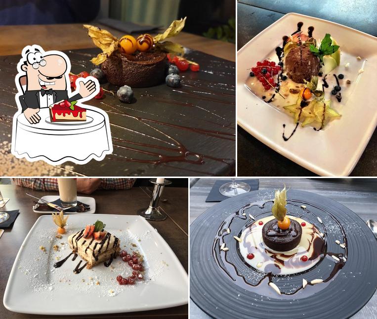 La Rustica sirve una buena selección de postres