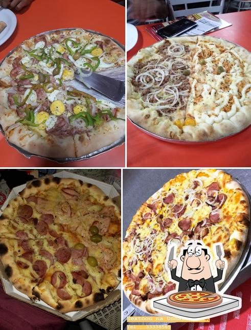 Escolha pizza no Pizzaria Donattela