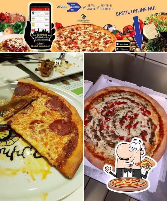 Probiert eine Pizza bei Albertslund Grill & Pizzabar