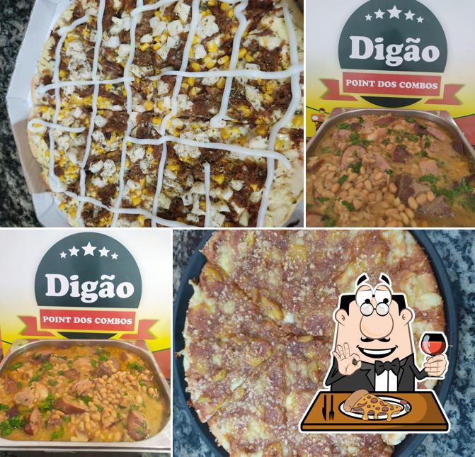 Escolha pizza no DIGÃO Point dos combos