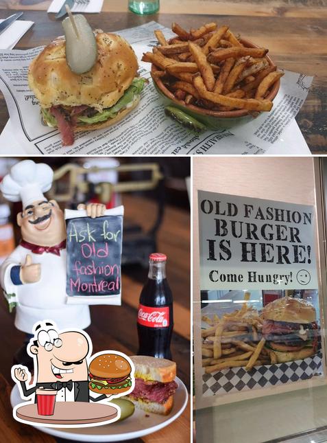 Get a burger at The Corned Beef House & Beer Market