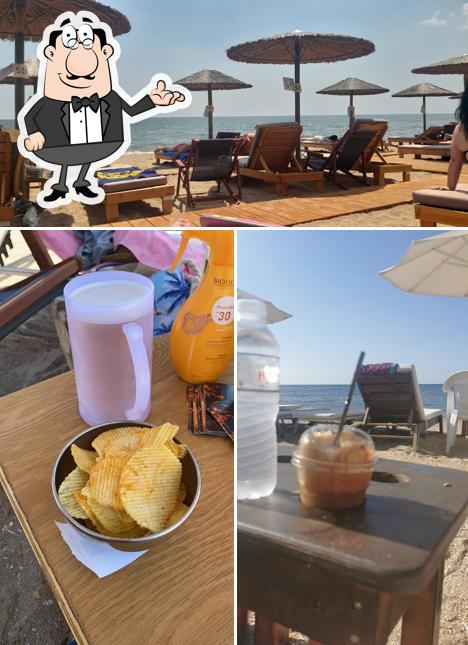 Помимо прочего, в Sahara Beach Bar есть внутреннее оформление и напитки