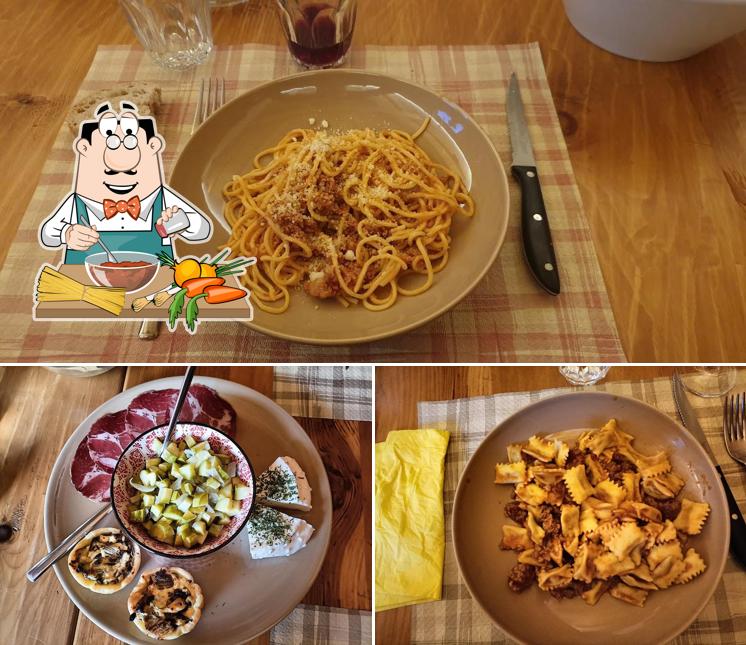 Spaghetti bolognaise à Rifugio escursionistico "Delfin dal Pianhol"