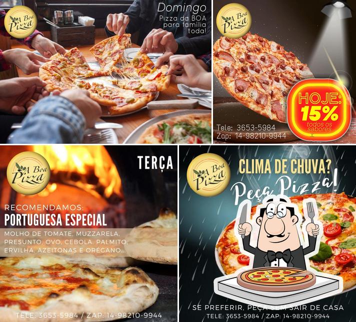 Escolha pizza no A Boa Pizza