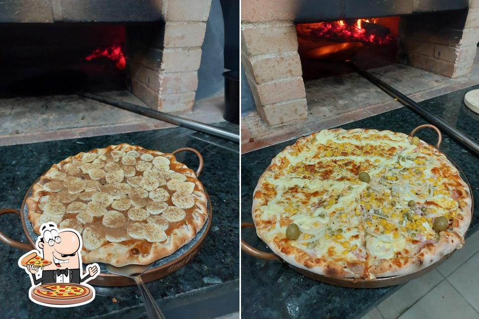 No On pizza e Esfiha, você pode desfrutar de pizza