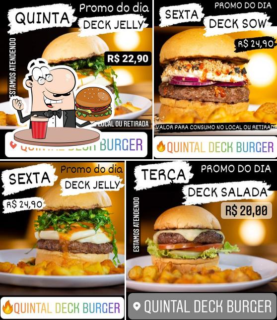 Peça um hambúrguer no Quintal Deck Burger