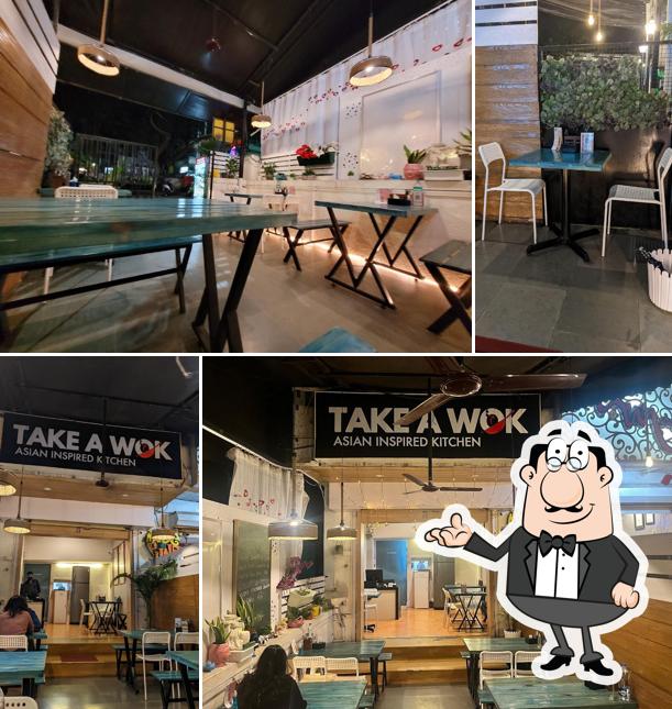 The interior of Take A Wok