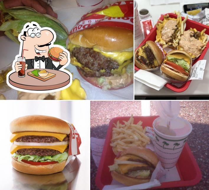 Отведайте гамбургеры в "In-N-Out Burger"