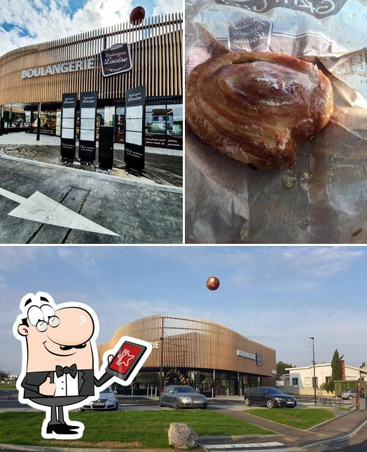 Voici l’image représentant la extérieur et nourriture sur Boulangerie Louise