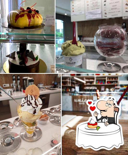 Unico Gelato & Caffè propone un'ampia varietà di dolci