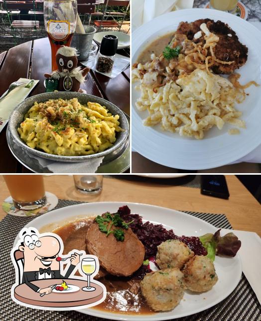 Еда в "Gasthof Krone Hotel & Restaurant"