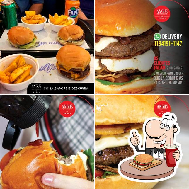 Consiga um hambúrguer no Angus Eat Burger