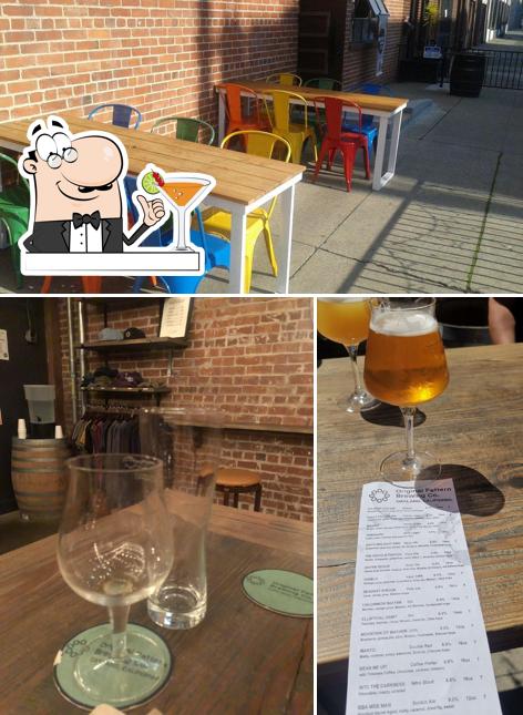 The image of drink and interior at Original Pattern Brewing