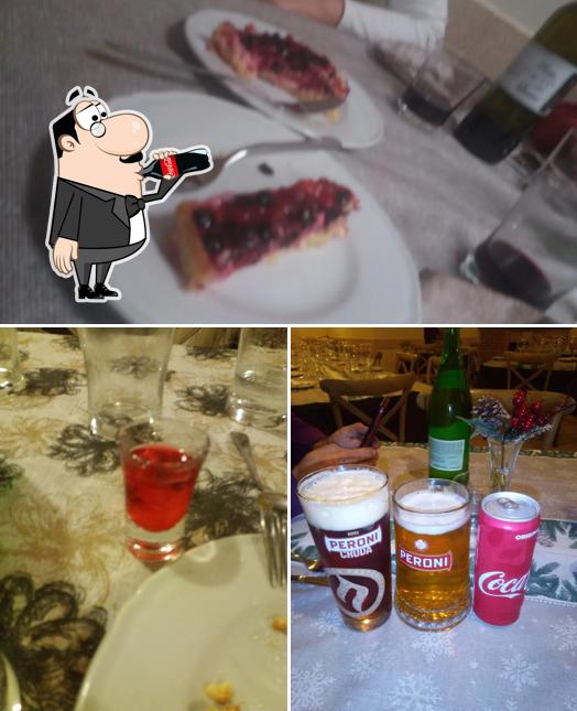 Take a look at the image depicting drink and food at Ristorante Lucano