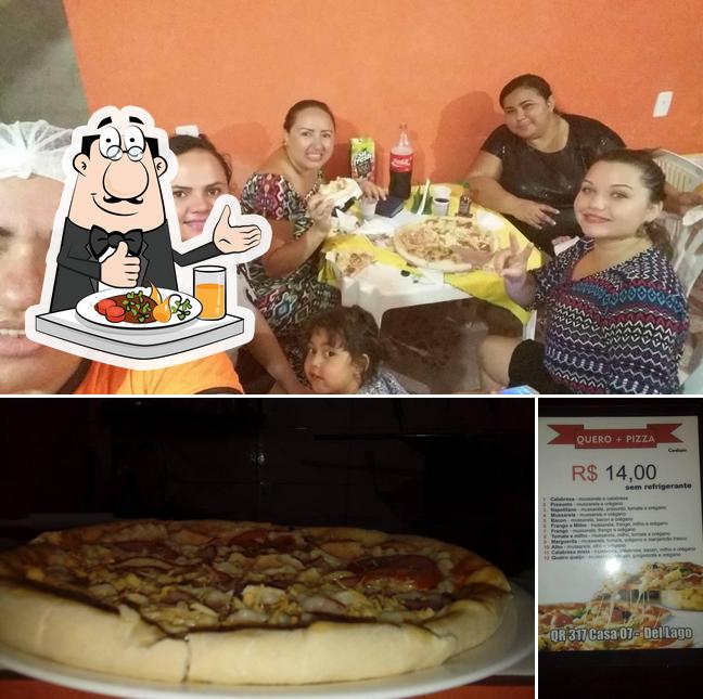 A imagem a Pizzaria’s comida e interior